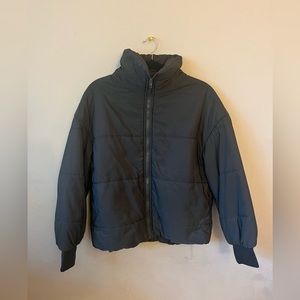 Large green bomber jacket